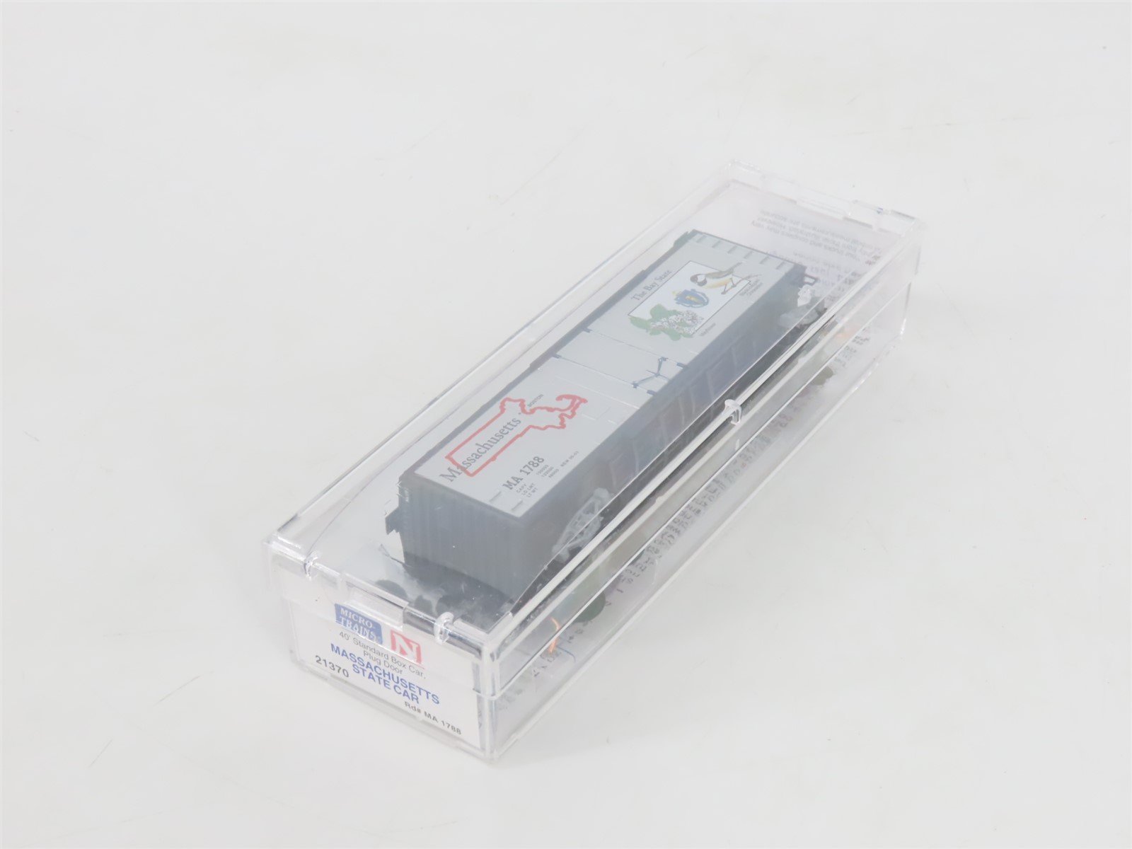 N Scale Micro-Trains MTL 21370 MA Massachusetts State 40' Plug Door Boxcar #1788