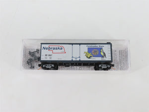N Scale Micro-Trains MTL 02100390 NE Nebraska State 40' Plug Door Box Car #1867