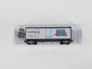 N Scale Micro-Trains MTL 02100403 IN Indiana State 40' Plug Door Box Car #1816