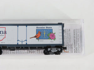 N Scale Micro-Trains MTL 02100403 IN Indiana State 40' Plug Door Box Car #1816