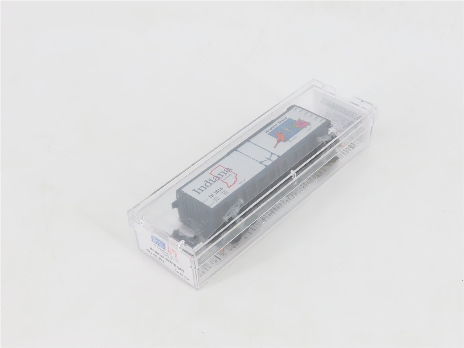 N Scale Micro-Trains MTL 02100403 IN Indiana State 40' Plug Door Box Car #1816
