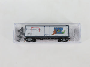N Micro-Trains MTL 02100410 PA Pennsylvania State 40' Plug Door Box Car #1787