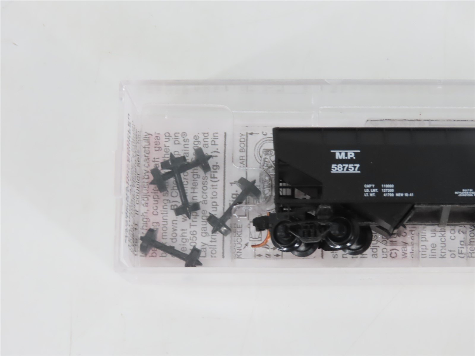 N Scale Micro-Trains MTL 05500320 MP Missouri Pacific 2-Bay Open Hopper #58757