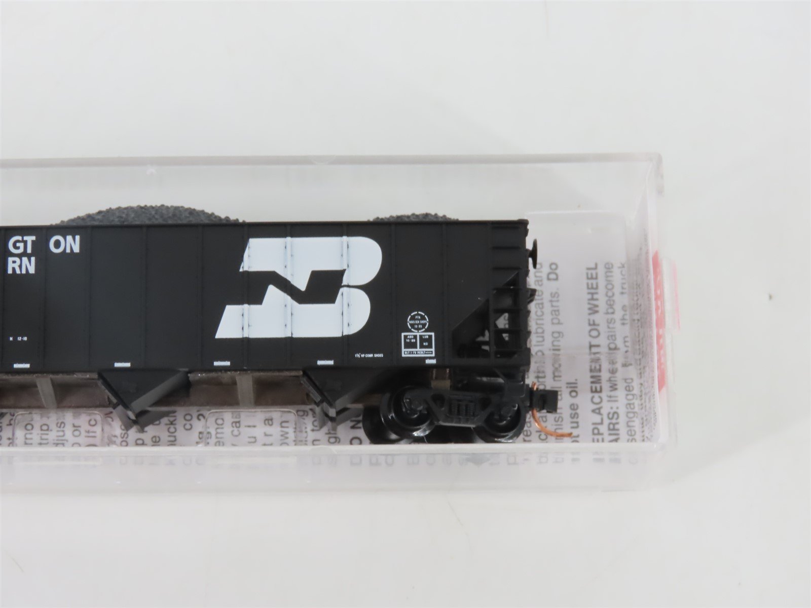 N Micro-Trains MTL 108110 BN Burlington Northern 3-Bay Hopper #528932 w/ Load