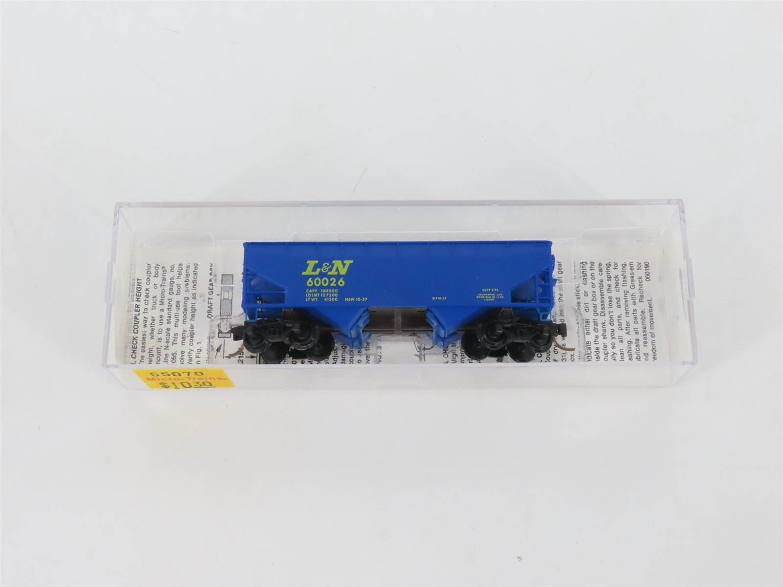 N Micro-Trains MTL 55070 L&N Louisville & Nashville 2-Bay Open Hopper #60026