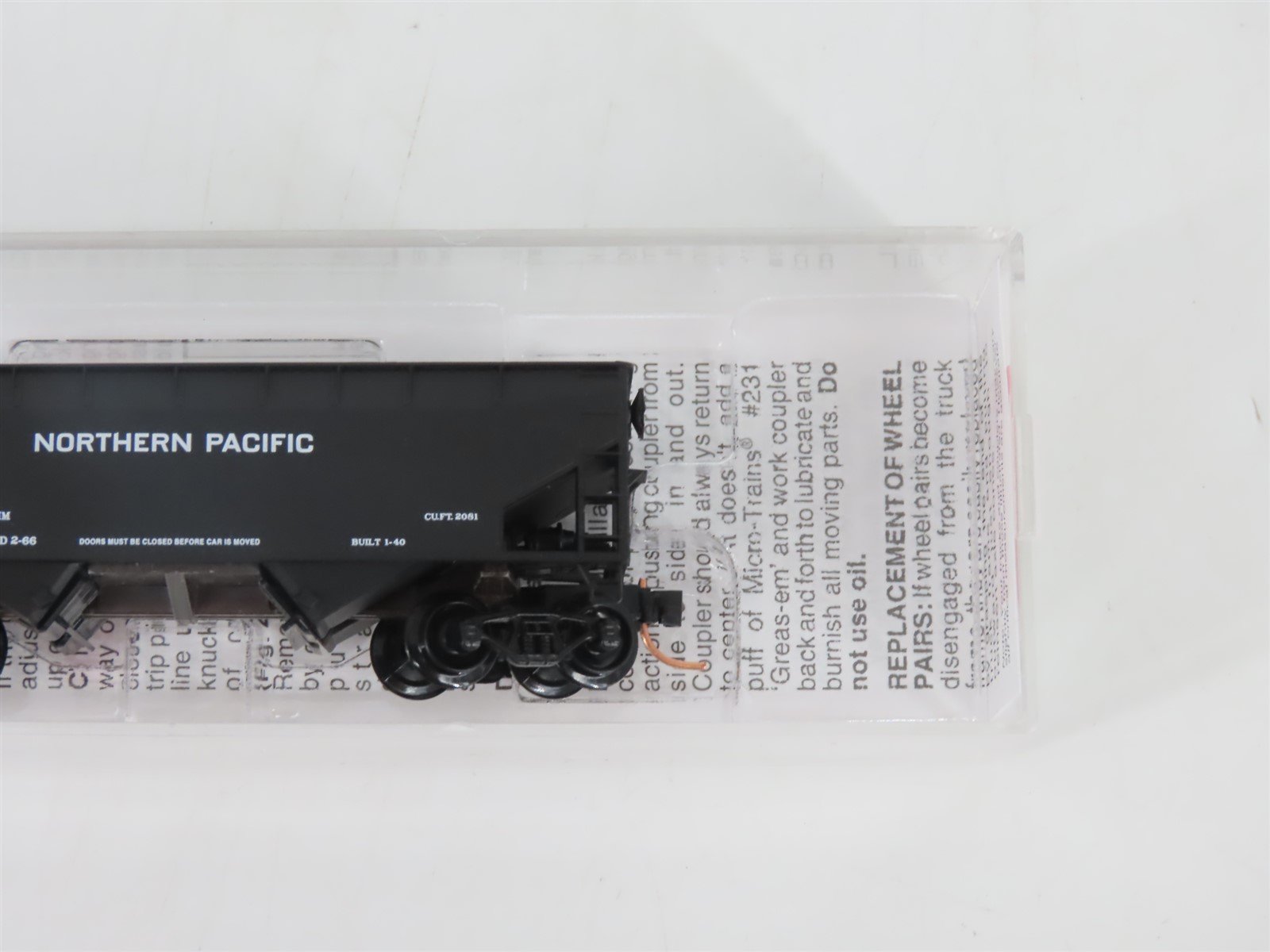 N Scale Micro-Trains MTL 55080 NP Northern Pacific 2-Bay Open Hopper #70215