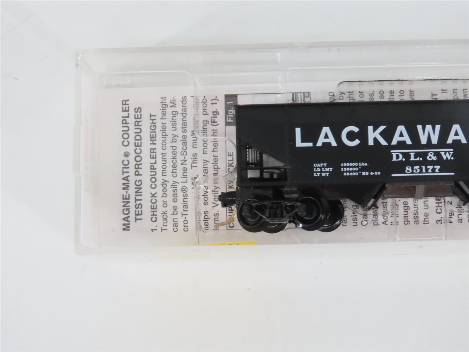N Micro-Trains MTL 55360 DL&W The Road Of Anthracite 2-Bay Open Hopper #85177
