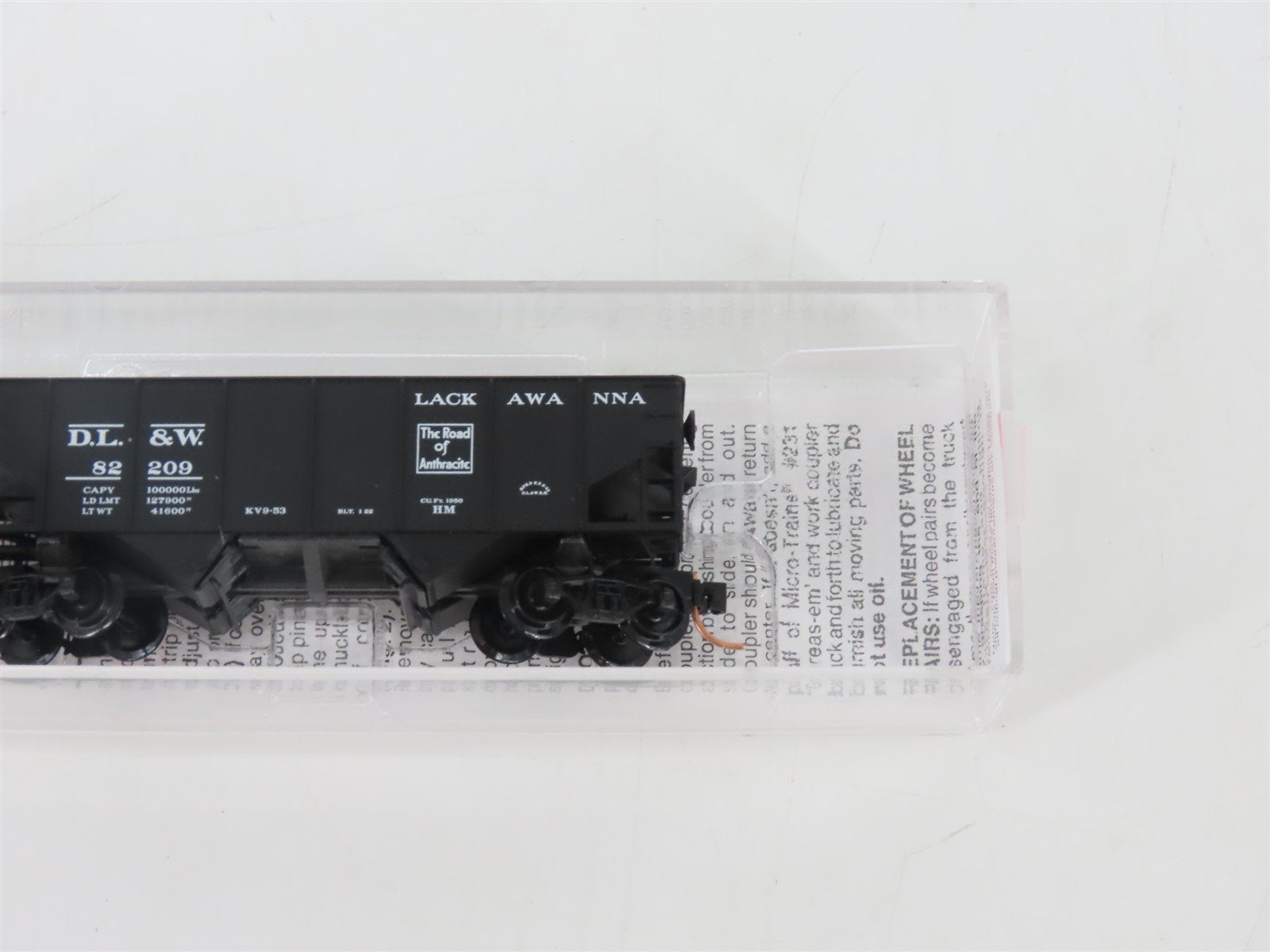 N Micro-Trains MTL 56320 DL&W The Road Of Anthracite 2-Bay Open Hopper #82209