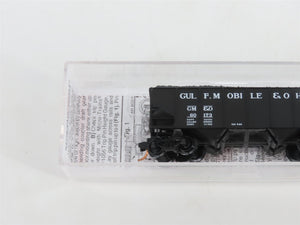 N Micro-Trains MTL 05600290 GM&O Gulf Mobile & Ohio 2-Bay Hopper #60173 w/ Load