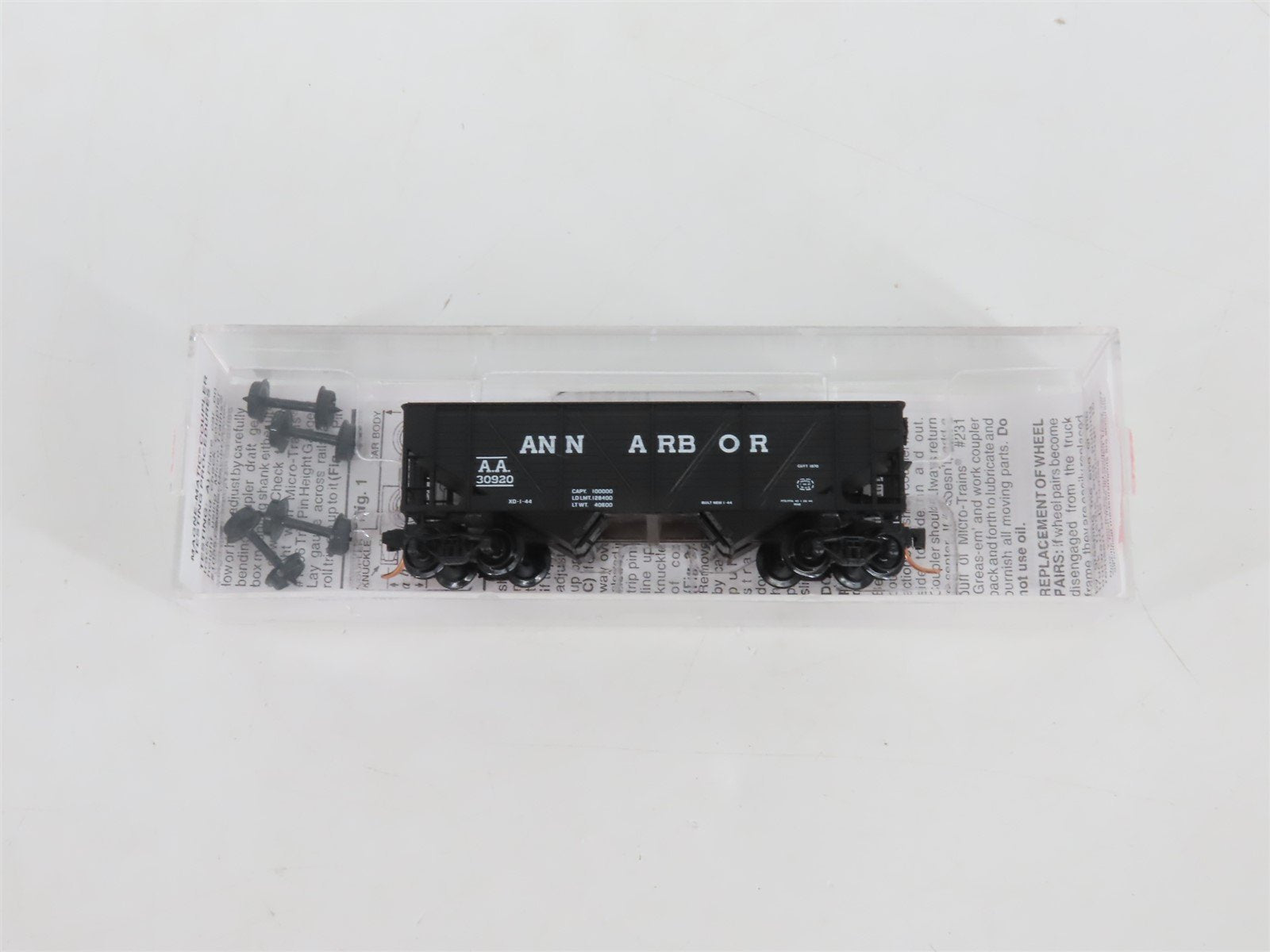 N Scale Micro-Trains MTL 57120 AA Ann Arbor 33' 2-Bay Open Hopper #30920