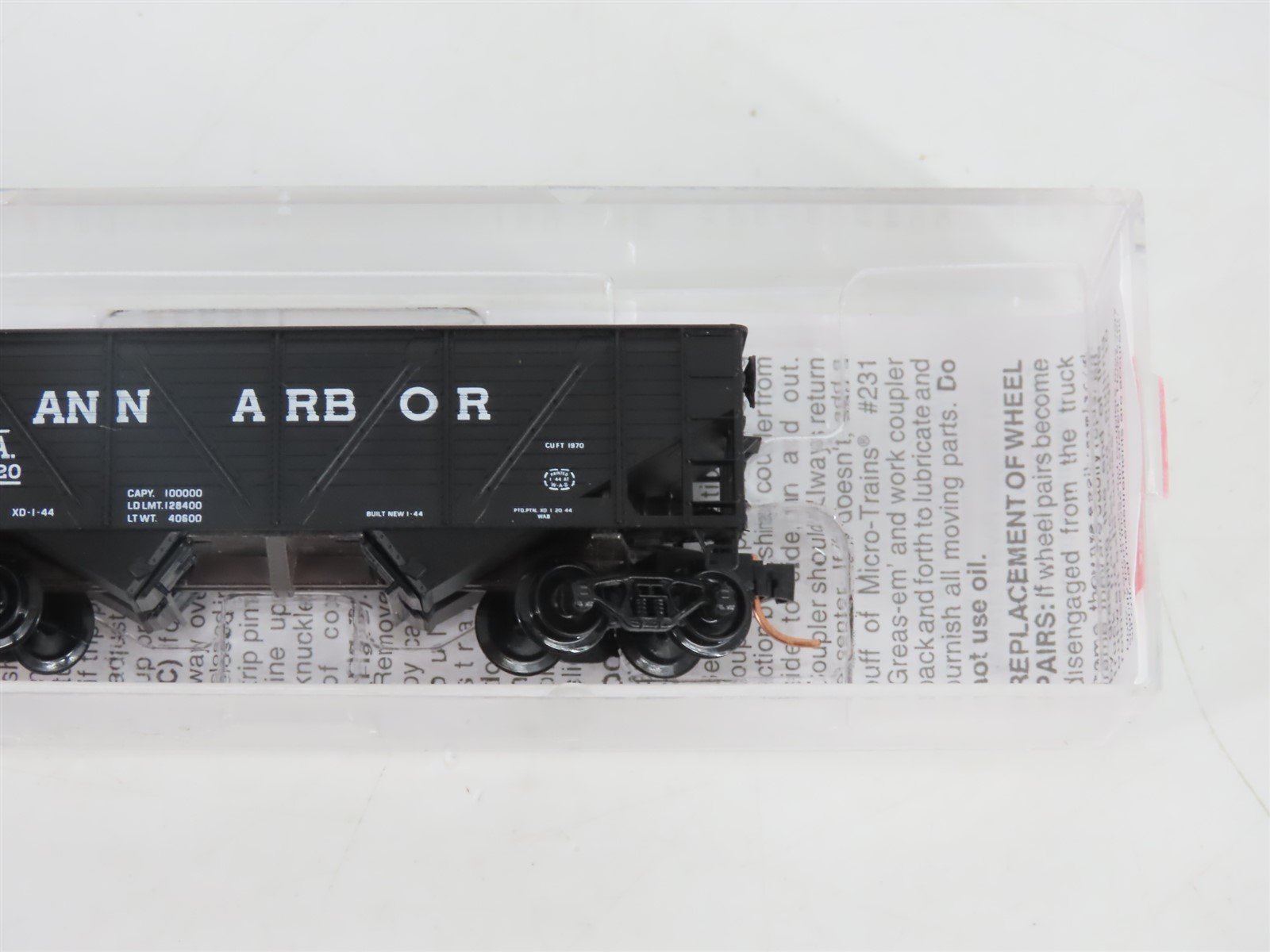 N Scale Micro-Trains MTL 57120 AA Ann Arbor 33' 2-Bay Open Hopper #30920