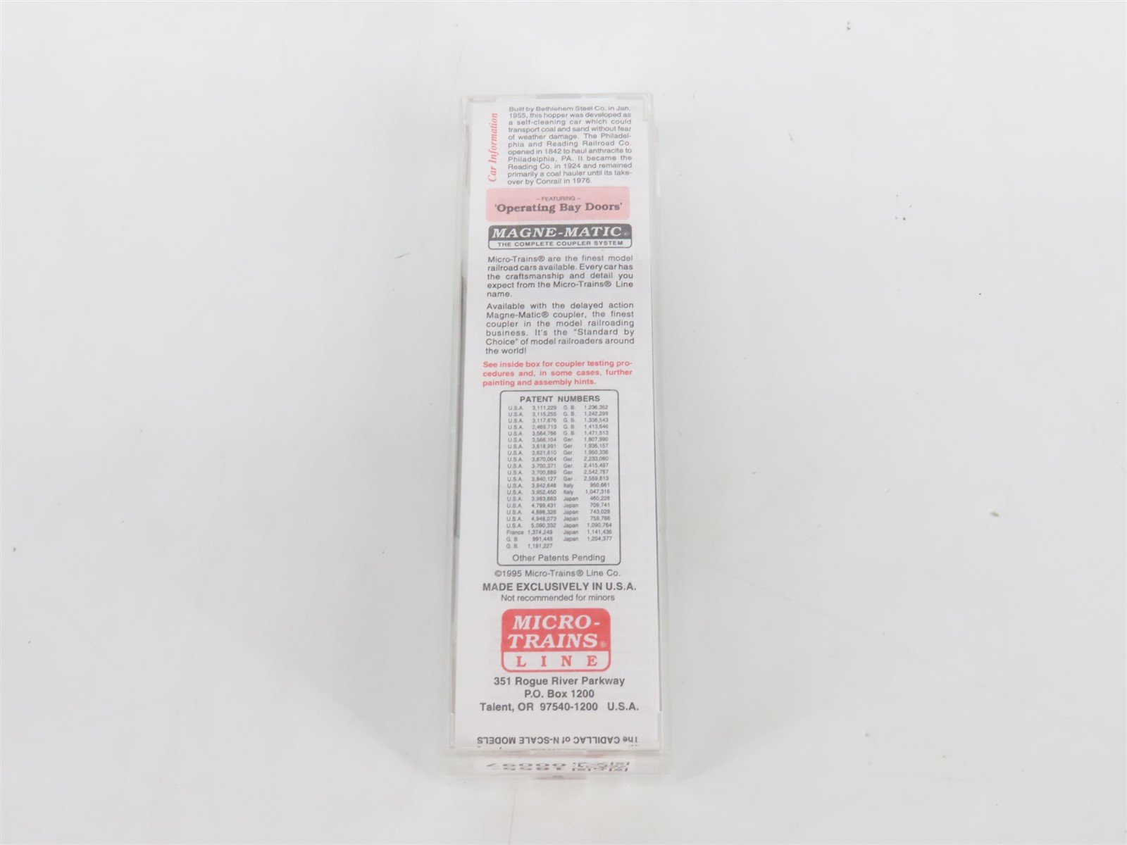 N Scale Micro-Trains MTL 55310 RDG Reading Lines 2-Bay Open Hopper #83002