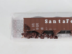 N Scale Micro-Trains MTL 108120.1 ATSF Santa Fe 3-Bay Hopper #179655 w/ Load