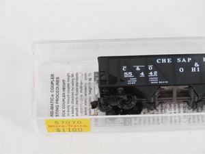 N Scale Micro-Trains MTL 57070 C&O Chesapeake & Ohio 2-Bay Open Hopper #55442
