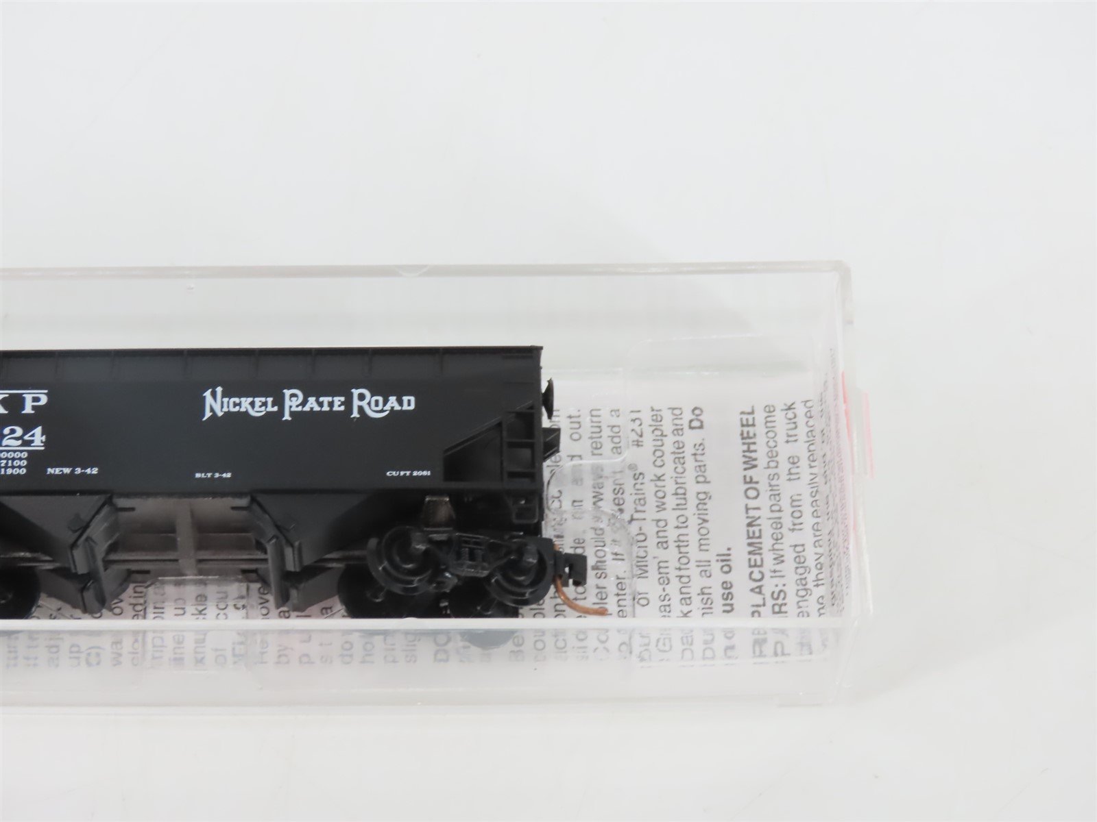 N Scale Micro-Trains MTL 87020 NKP Nickel Plate Road 2-Bay Open Hopper #33324