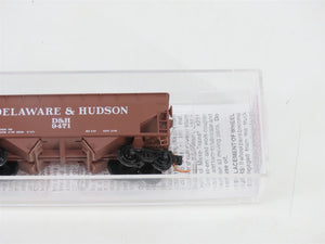 N Micro-Trains MTL 05500340 D&H Delaware & Hudson 2-Bay Hopper #9471 w/ Load