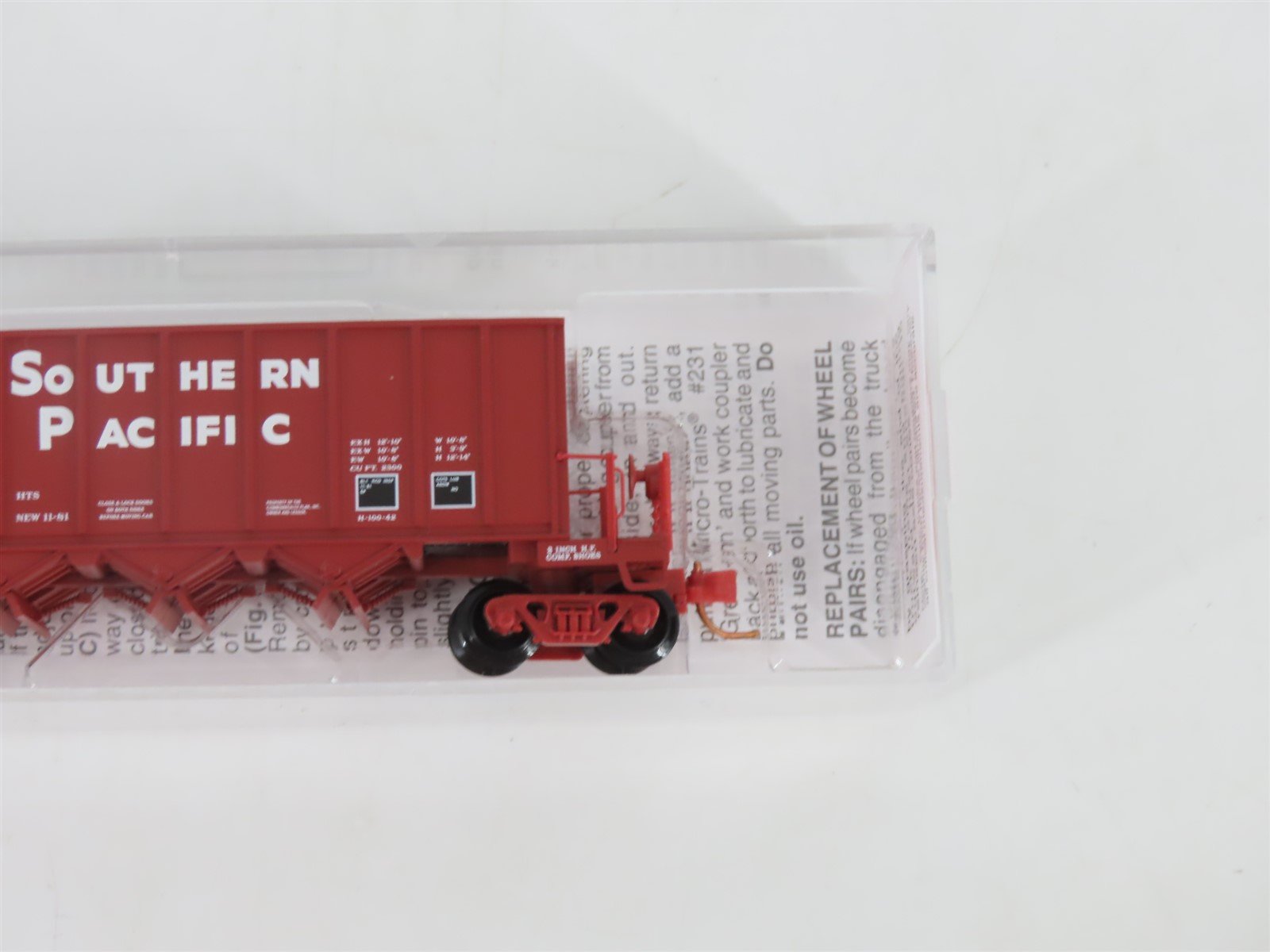 N Scale Micro-Trains MTL 125010 SP Southern Pacific 3-Bay Ortner Hopper #481388