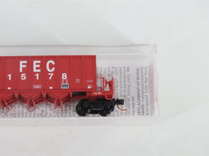 N Micro-Trains MTL 12500020 FEC Florida East Coast 3-Bay Ortner Hopper #15178