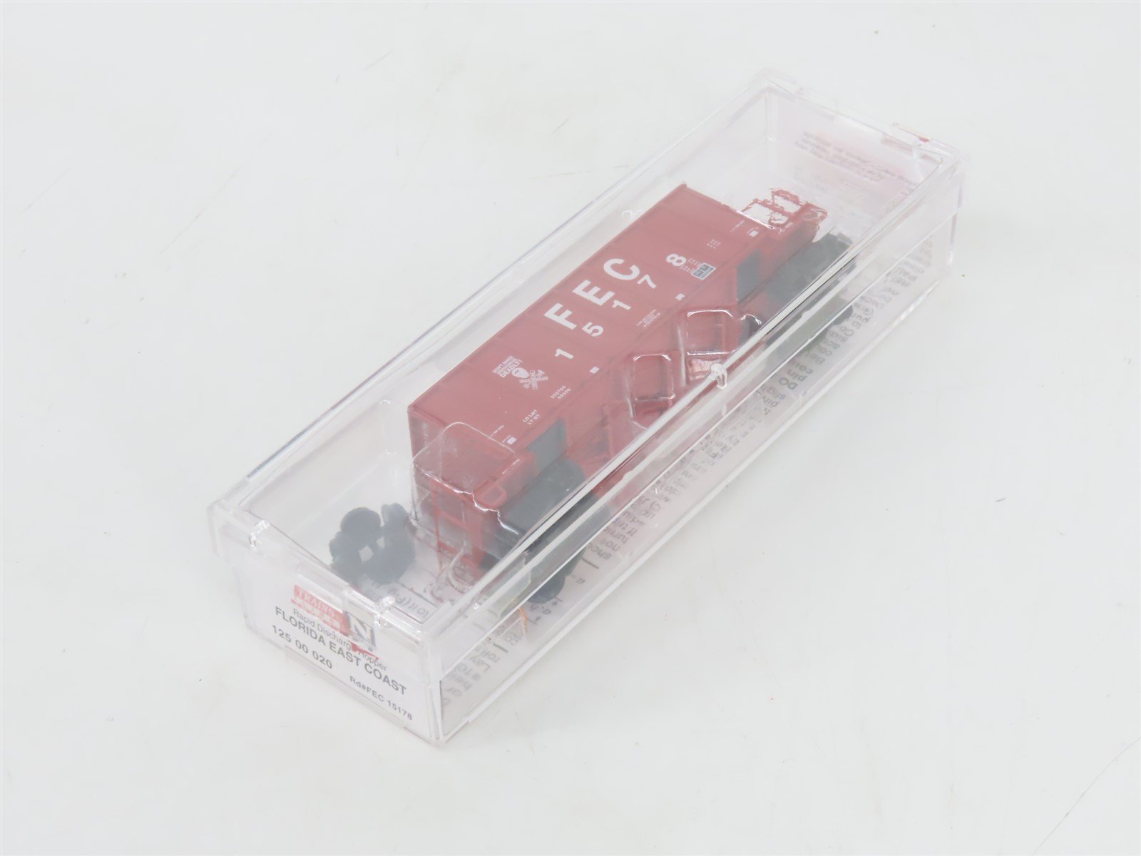N Micro-Trains MTL 12500020 FEC Florida East Coast 3-Bay Ortner Hopper #15178