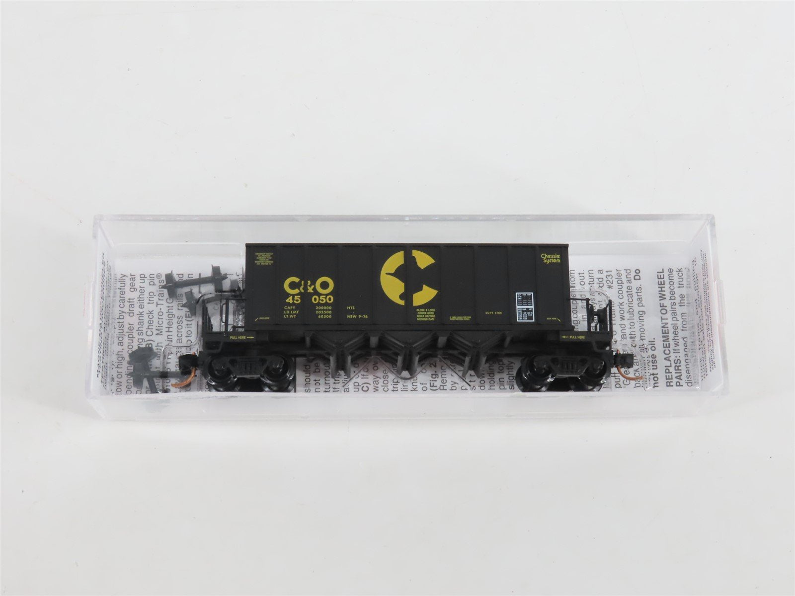 N Scale Micro-Trains MTL 12500052 C&O Chessie System 3-Bay Ortner Hopper #45050