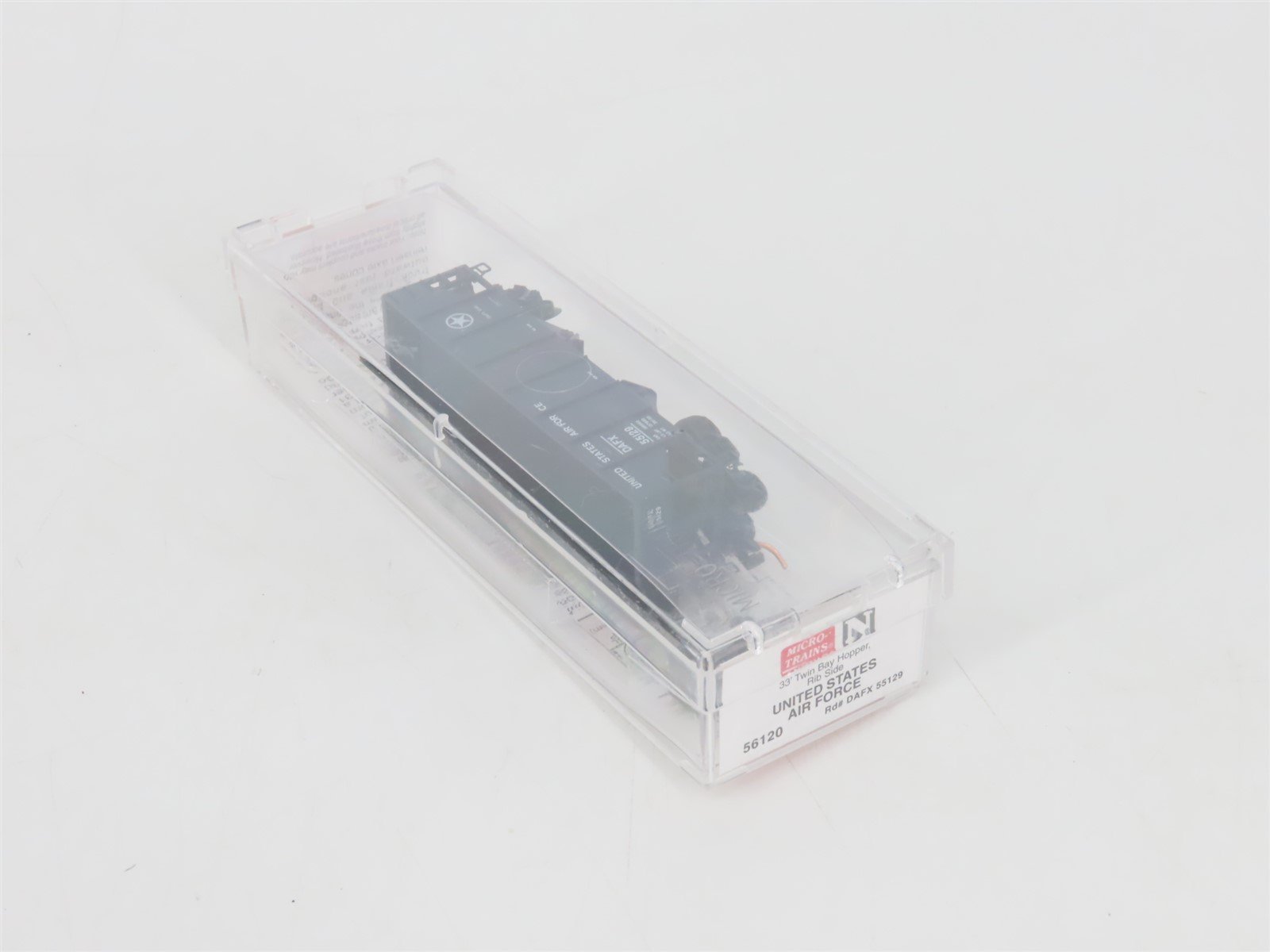 N Micro-Trains MTL 56120 DAFX United States Air Force 2-Bay Open Hopper #55129