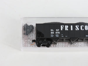 N Scale Micro-Trains MTL 10800170 SL-SF Frisco 3-Bay Hopper #88470 w/ Coal Load
