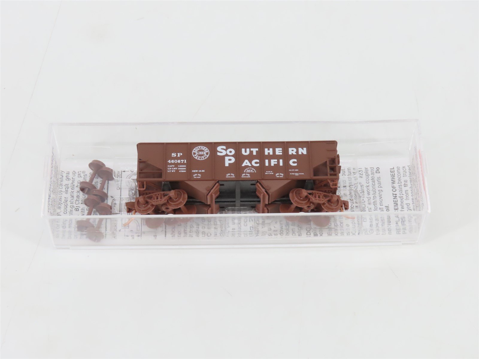 N Scale Micro-Trains MTL 56340 SP Southern Pacific 2-Bay Open Hopper #460671