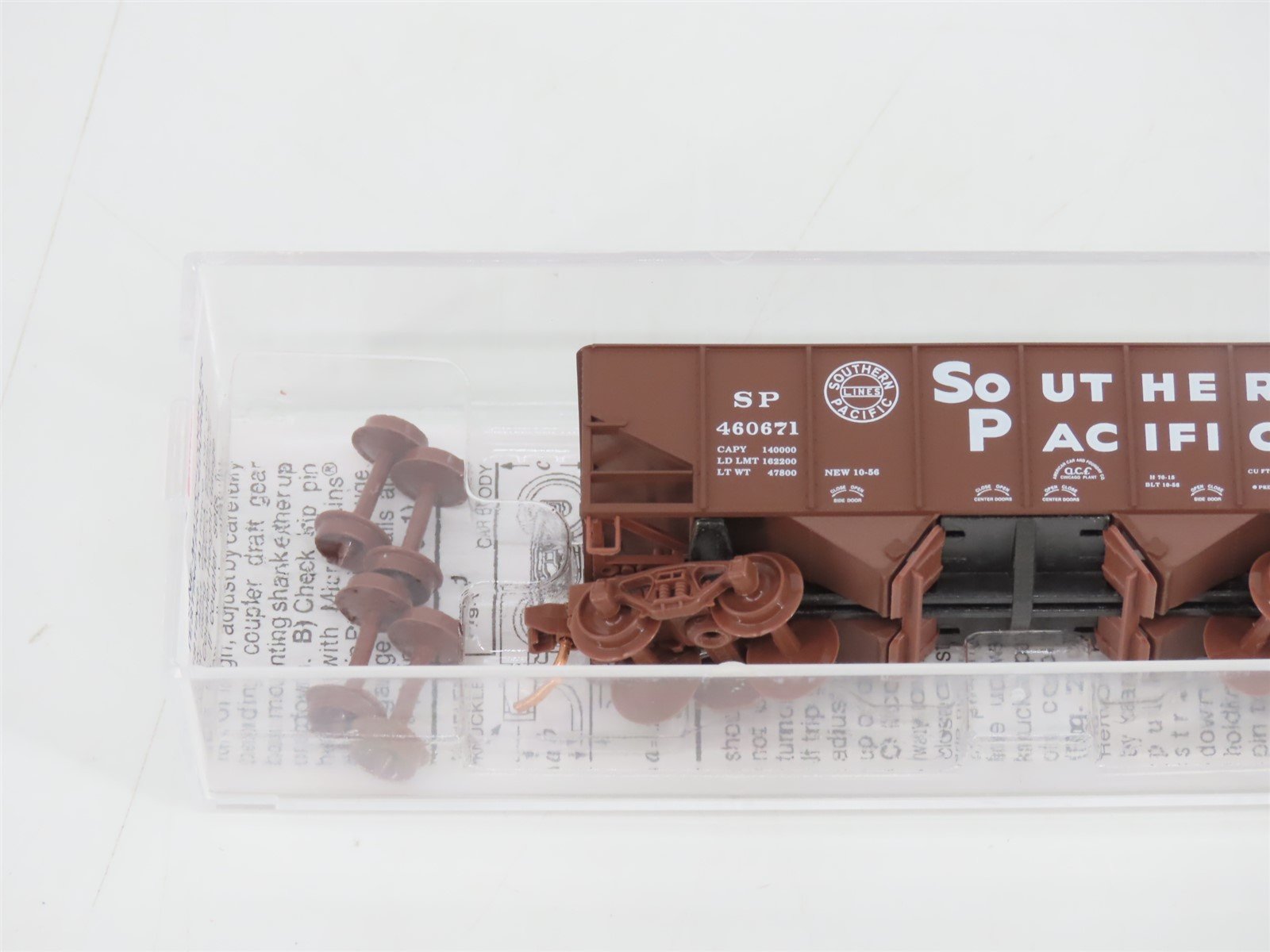 N Scale Micro-Trains MTL 56340 SP Southern Pacific 2-Bay Open Hopper #460671