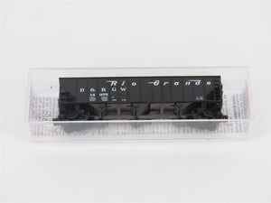 N Scale Micro-Trains MTL 10800060 D&RGW Rio Grande 3-Bay Hopper #14975 w/ Load