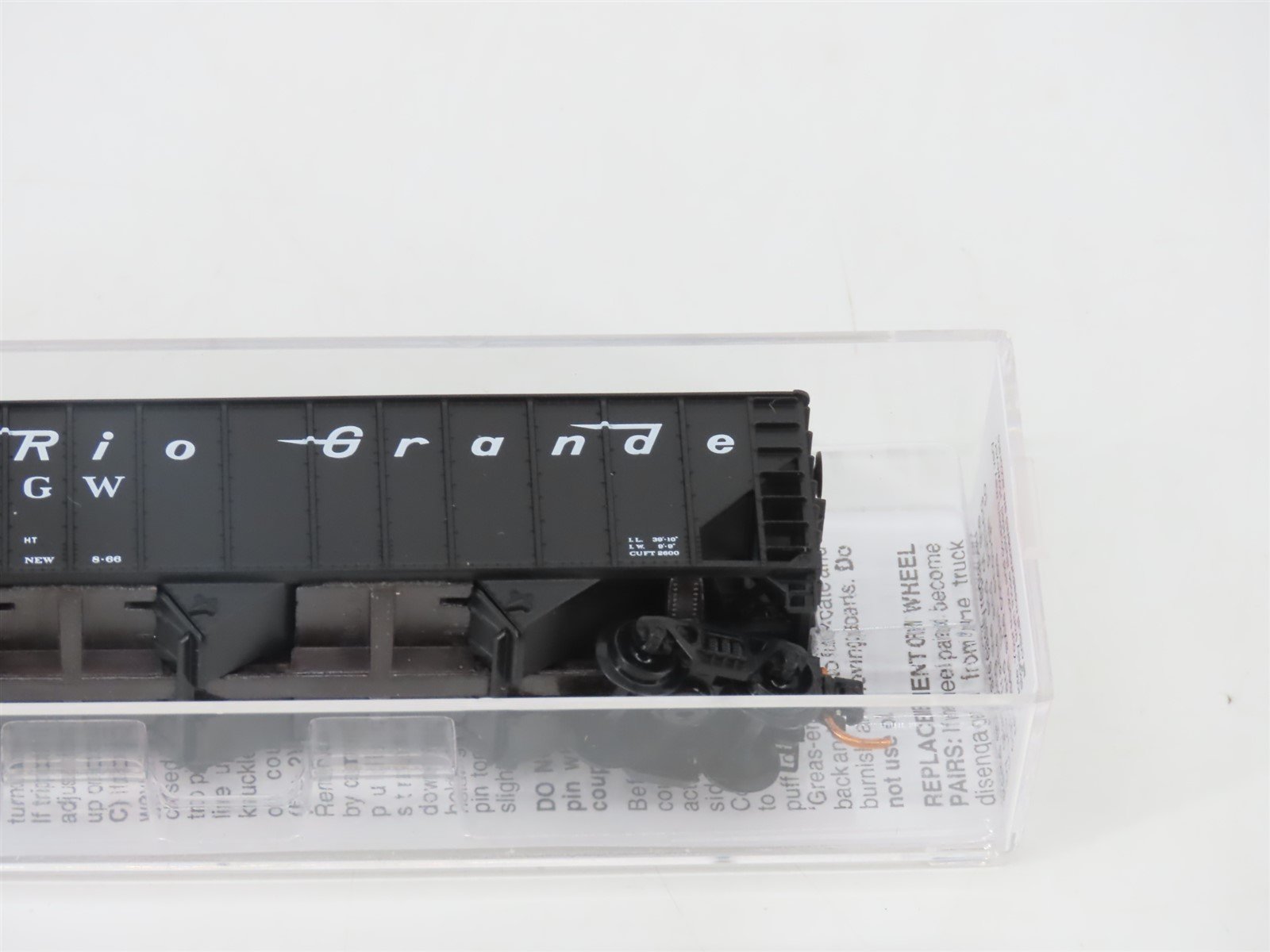 N Scale Micro-Trains MTL 10800060 D&RGW Rio Grande 3-Bay Hopper #14975 w/ Load