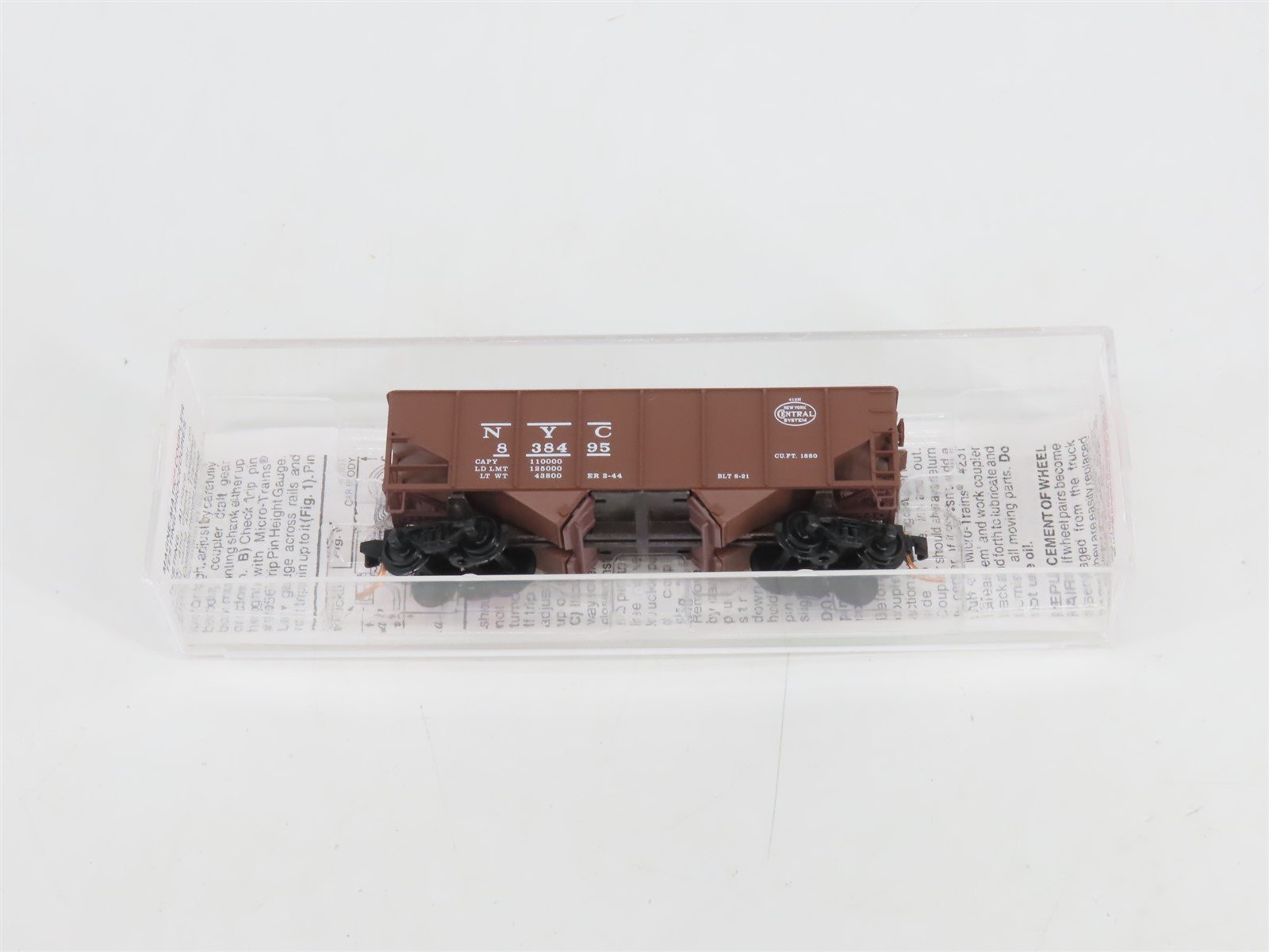 N Scale Micro-Trains MTL 56170 NYC New York Central 2-Bay Open Hopper #838495