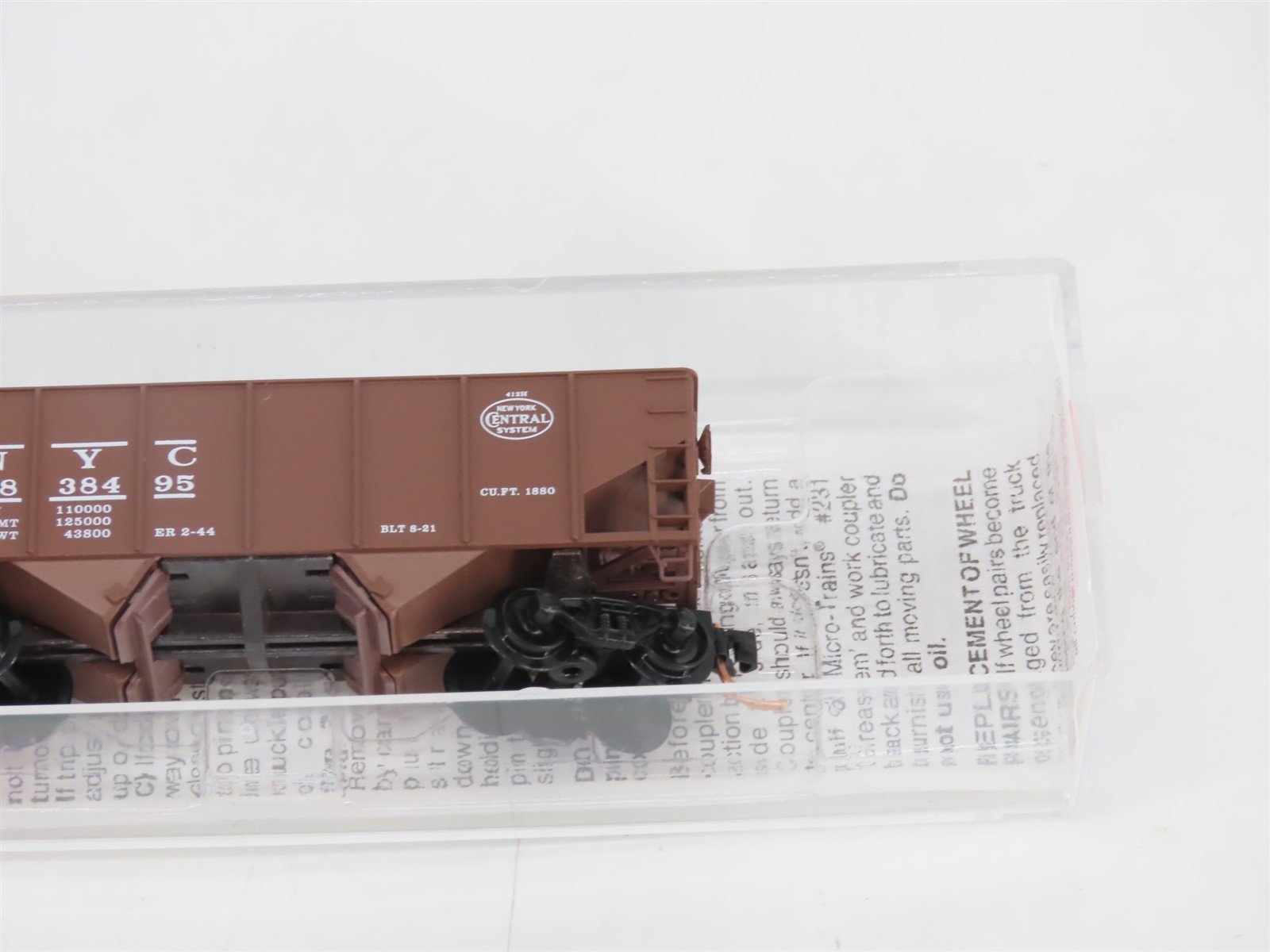 N Scale Micro-Trains MTL 56170 NYC New York Central 2-Bay Open Hopper #838495