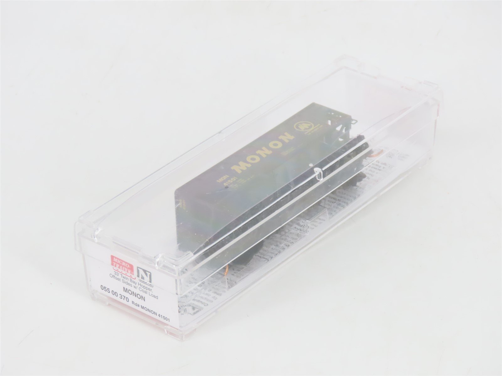 N Micro-Trains MTL 05500370 MON The Hoosier Line 2-Bay Hopper #41501 w/ Load