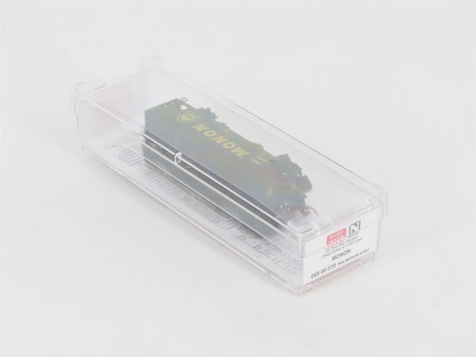 N Micro-Trains MTL 05500370 MON The Hoosier Line 2-Bay Hopper #41501 w/ Load