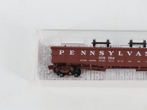 N Scale Micro-Trains MTL 106080 PRR Pennsylvania 50' Low Cover Gondola #376704