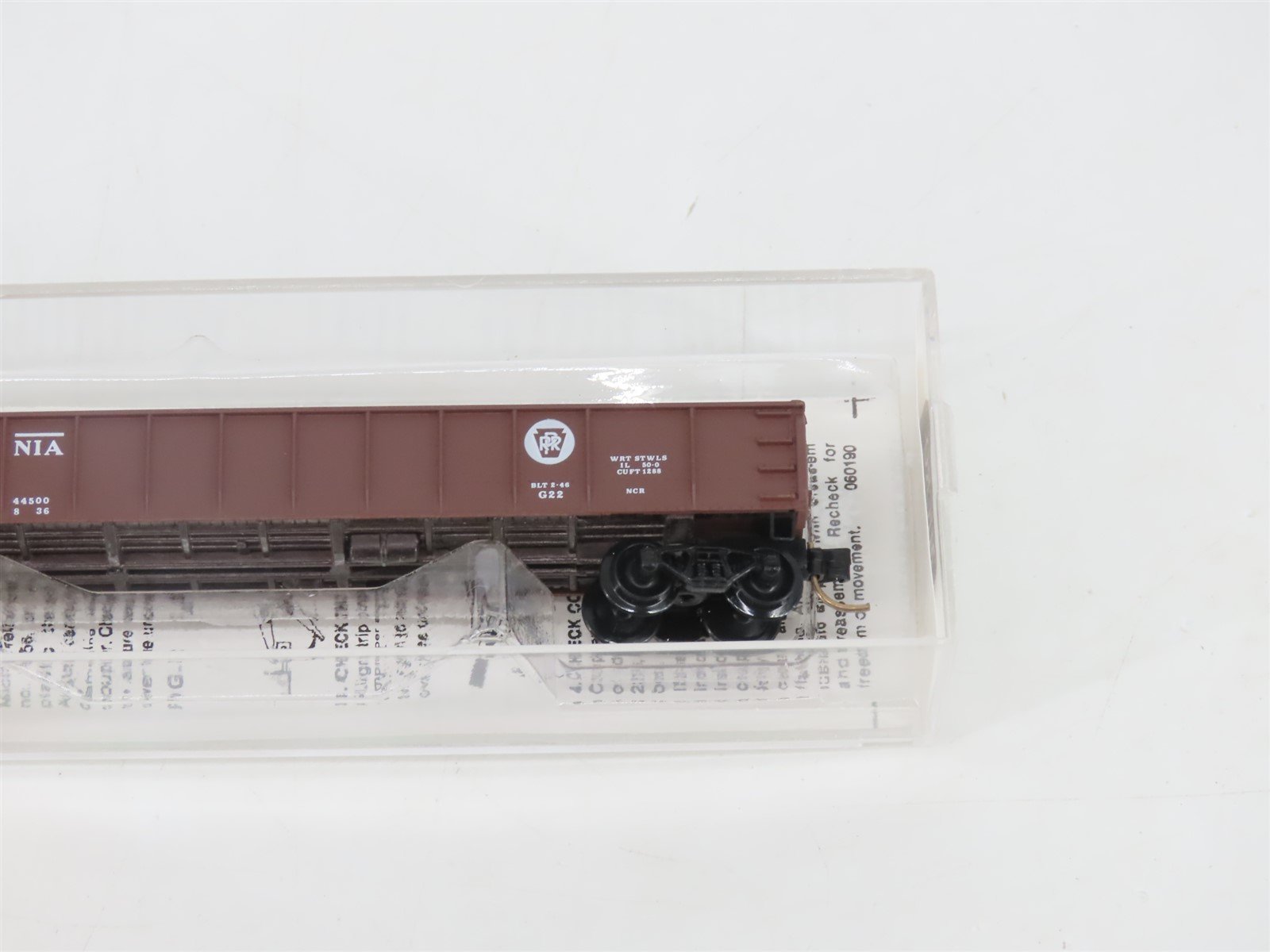 N Scale Micro-Trains MTL 48010 PRR Pennsylvania 50' Gondola w/ Drop Ends #352719
