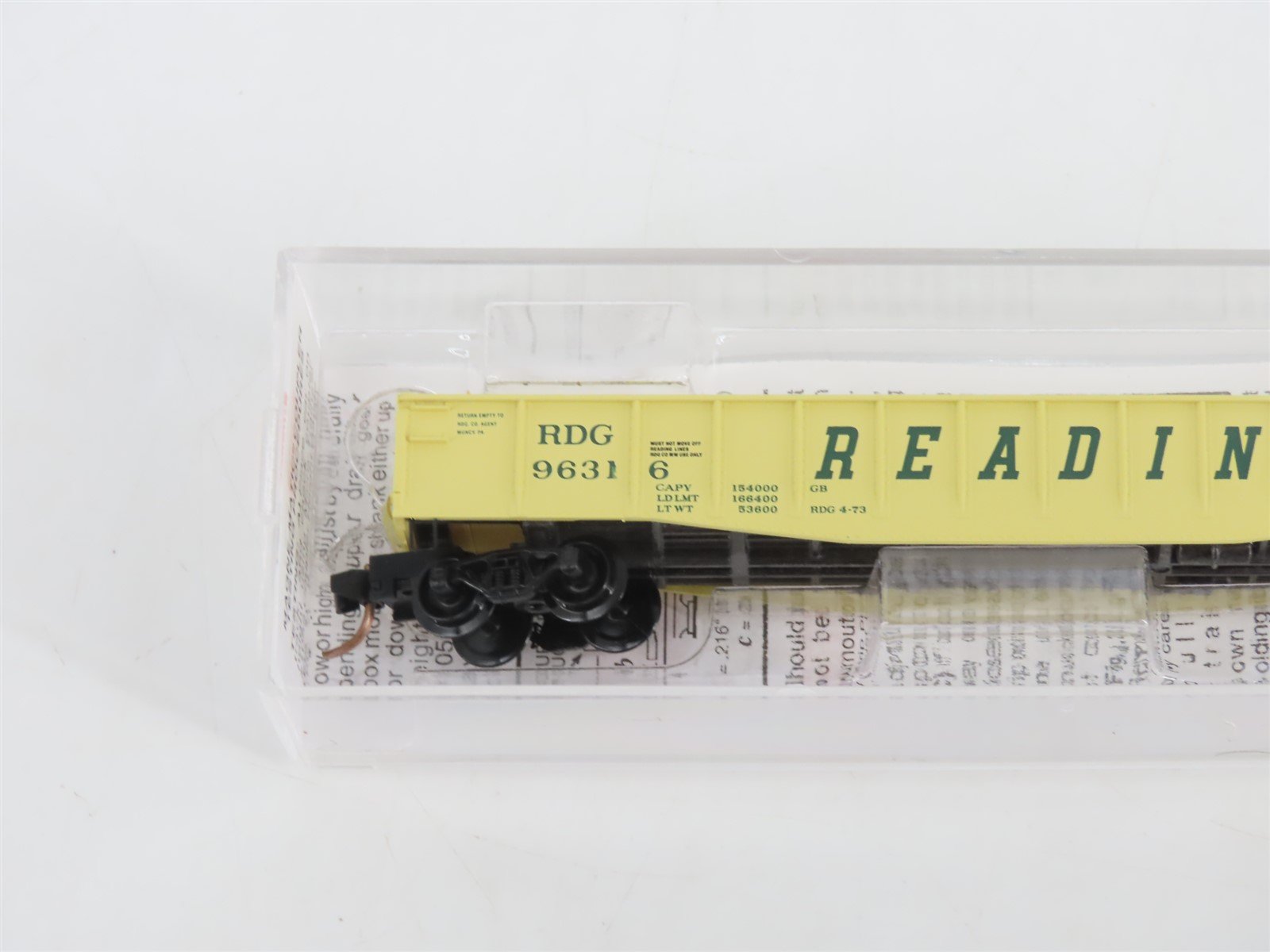N Scale Micro-Trains MTL 46370 RDG Reading 50' Fishbelly Side Gondola #96316
