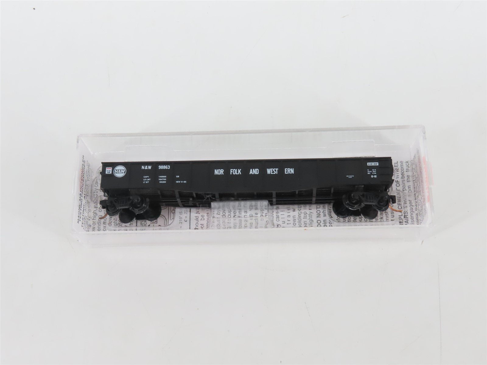 N Scale Micro-Trains MTL 105080 N&W Norfolk & Western 50' Gondola #98863
