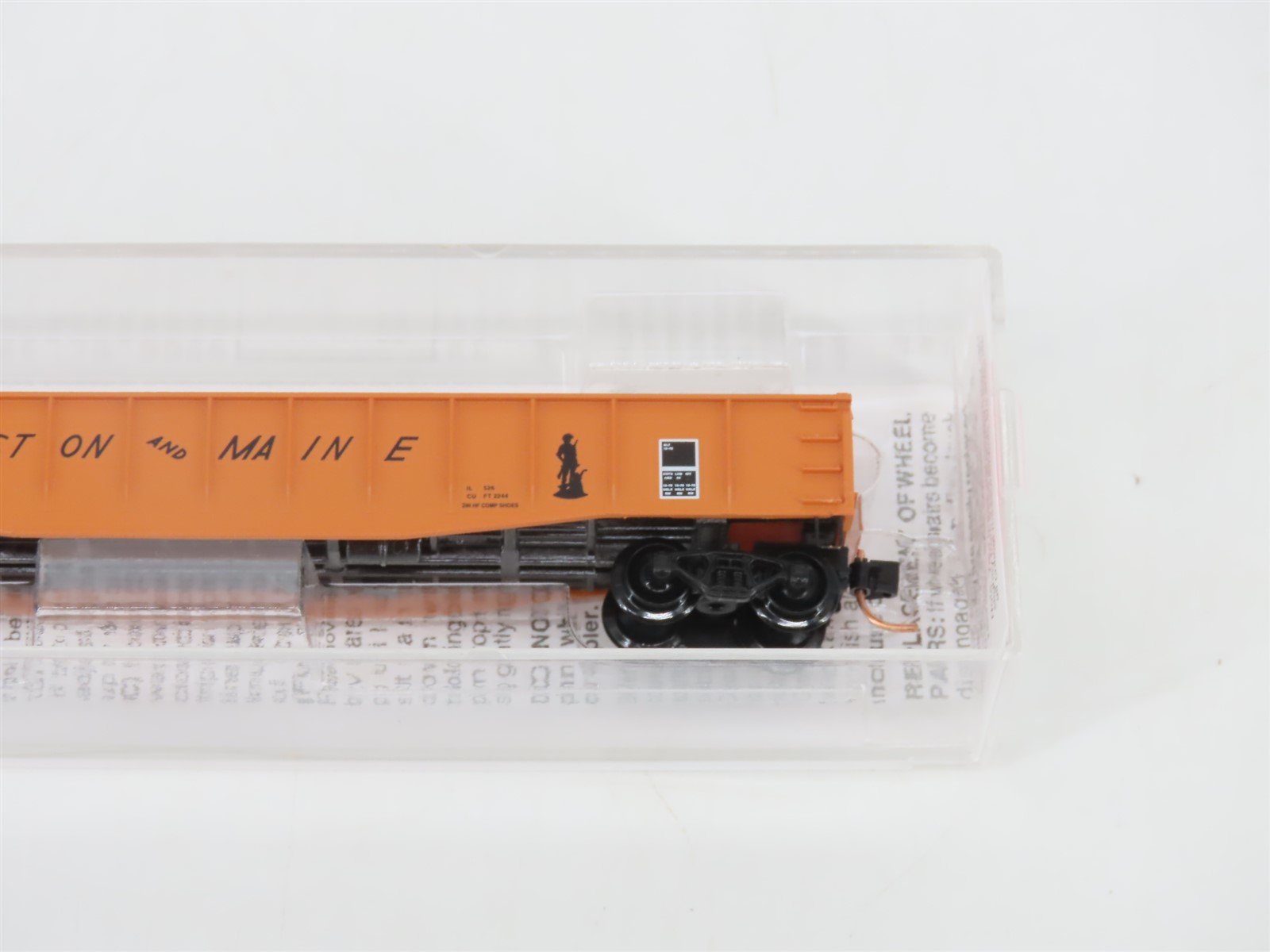 N Micro-Trains MTL 46180 BM Boston & Maine 50' Fishbelly Side Gondola #9066