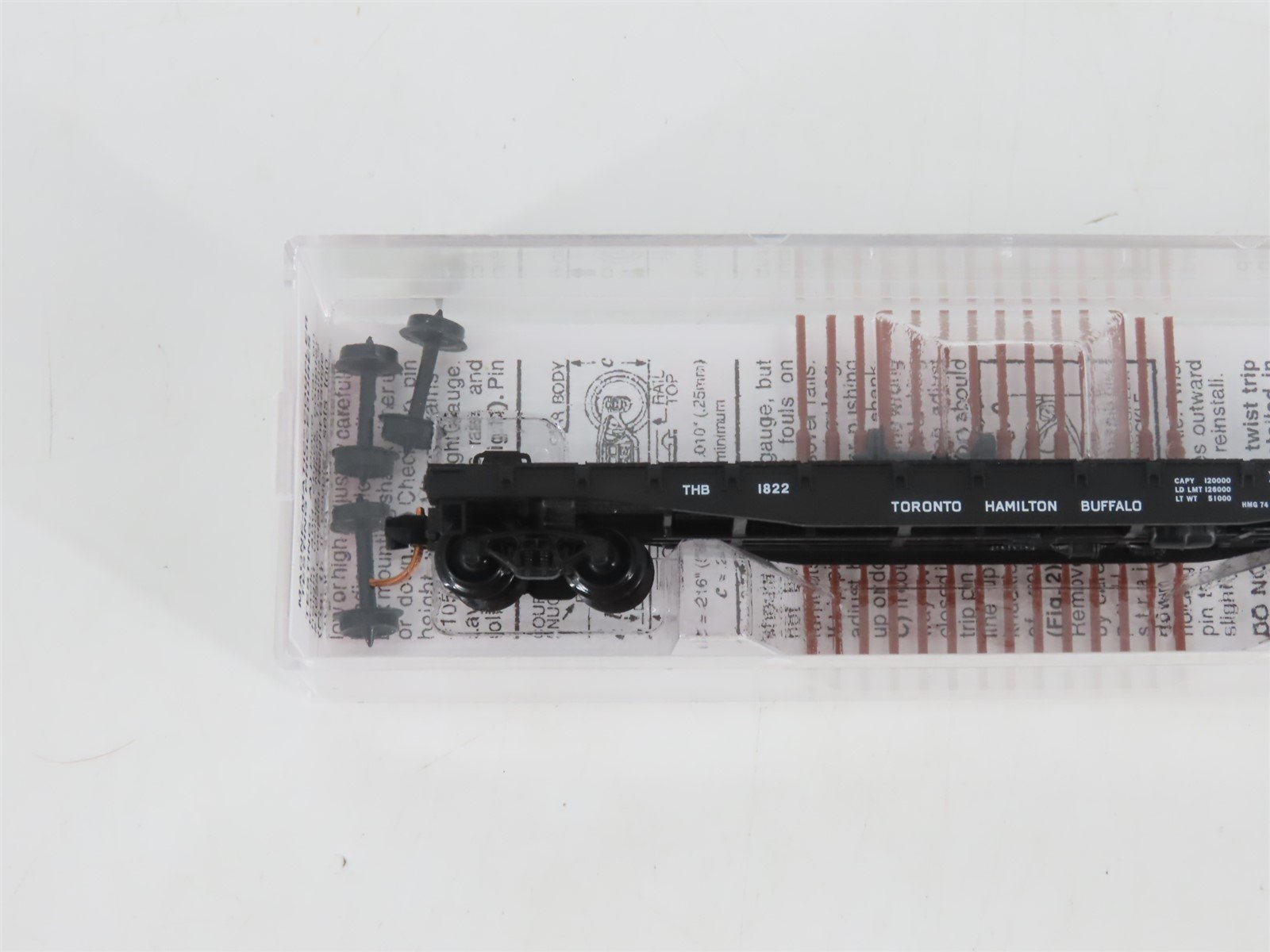 N Micro-Trains MTL 04500150 THB Toronto Hamilton & Buffalo 50' Flat Car #1822