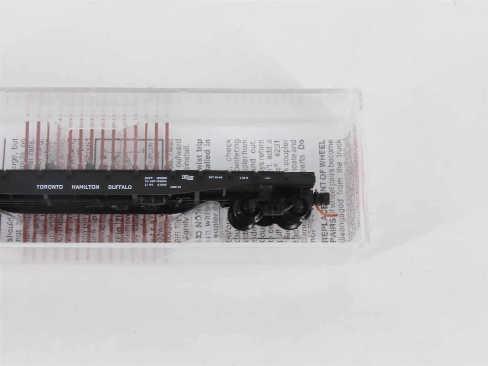 N Micro-Trains MTL 04500150 THB Toronto Hamilton & Buffalo 50' Flat Car #1822