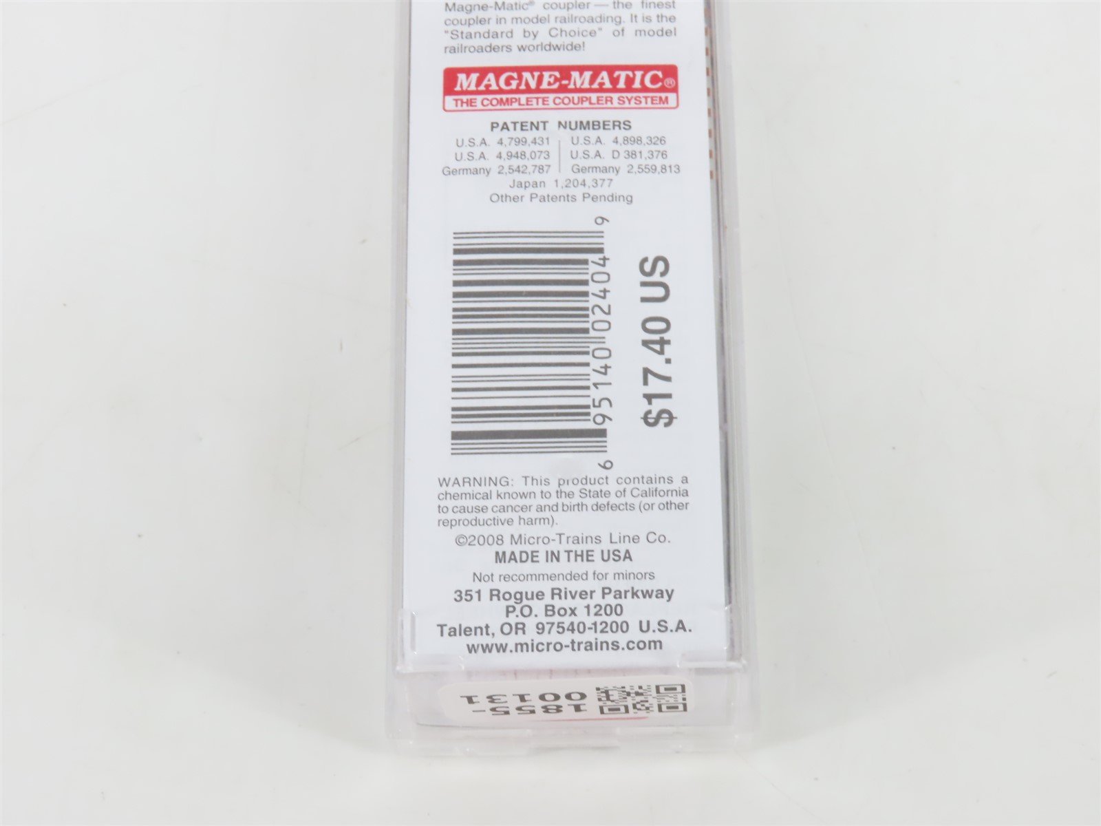 N Micro-Trains MTL 04400062 ATSF Santa Fe 50' Flat Car 90835 w/Steel Plate Load