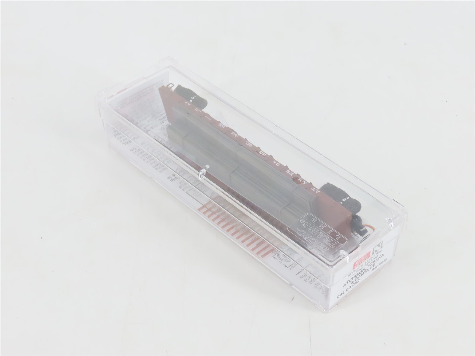 N Micro-Trains MTL 04400062 ATSF Santa Fe 50' Flat Car 90835 w/Steel Plate Load