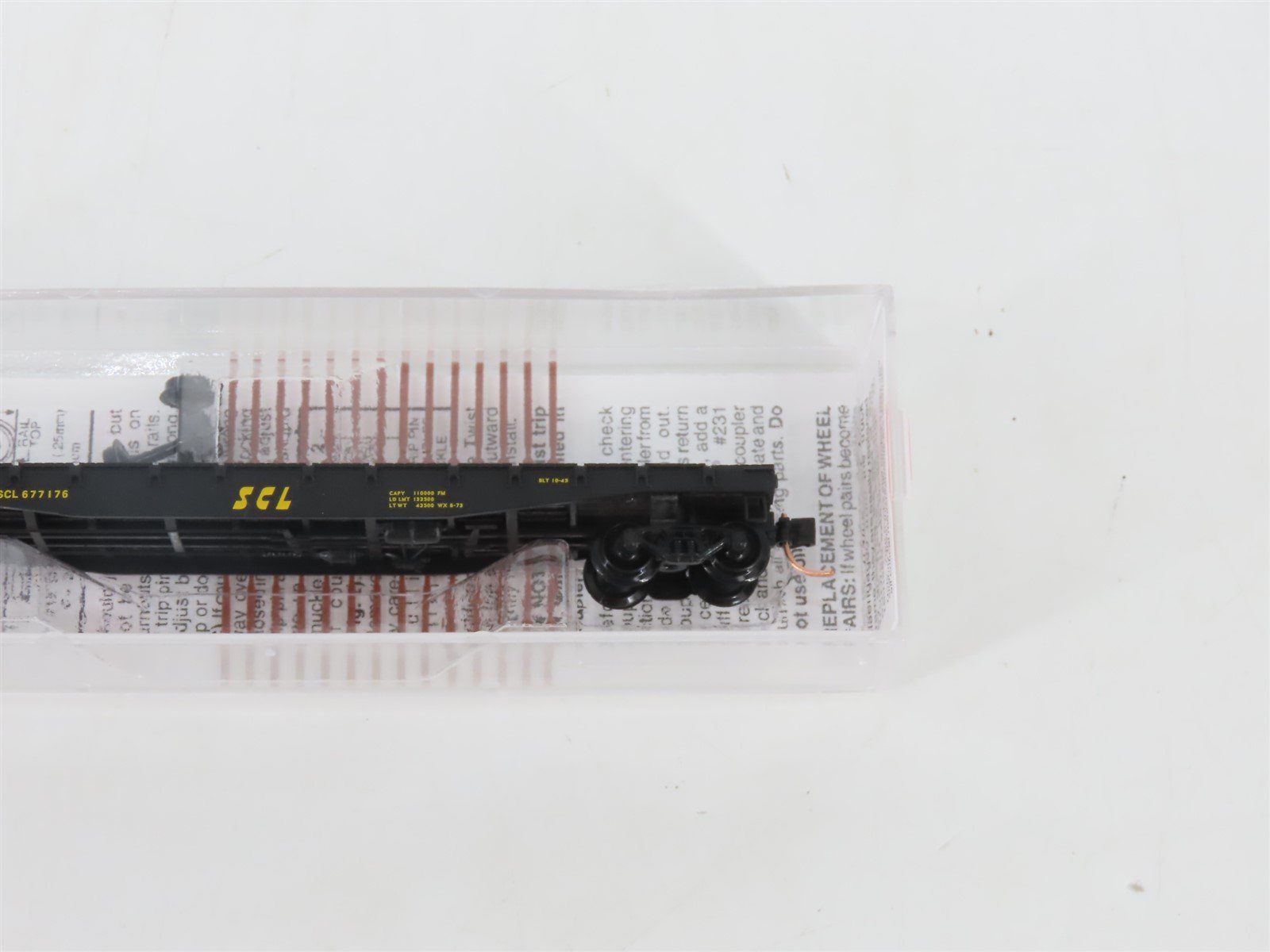 N Scale Micro-Trains MTL 45170 SCL Seaboard Coast Line 50' Flat Car #677176
