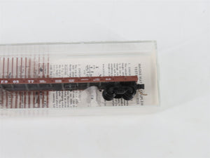 N Scale Kadee Micro-Trains MTL 44060 ATSF Santa Fe 50' Flat Car #90577