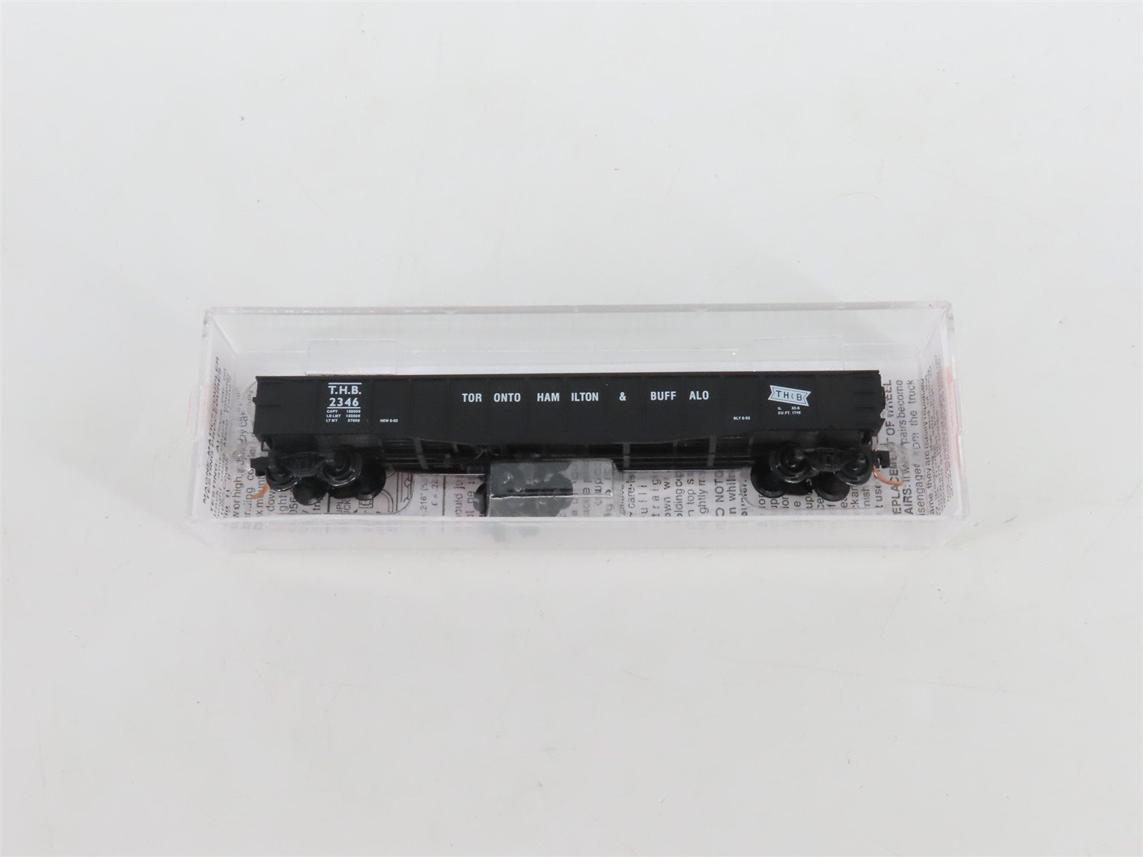 N Scale Micro-Trains MTL 105100 THB Toronto Hamilton & Buffalo 50' Gondola #2346