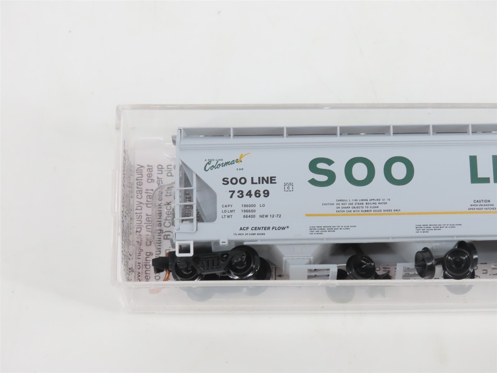 N Scale Micro-Trains MTL 09400150 SOO Line 3-Bay Centerflow Hopper #73469