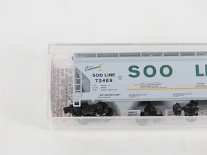 N Scale Micro-Trains MTL 09400150 SOO Line 3-Bay Centerflow Hopper #73469