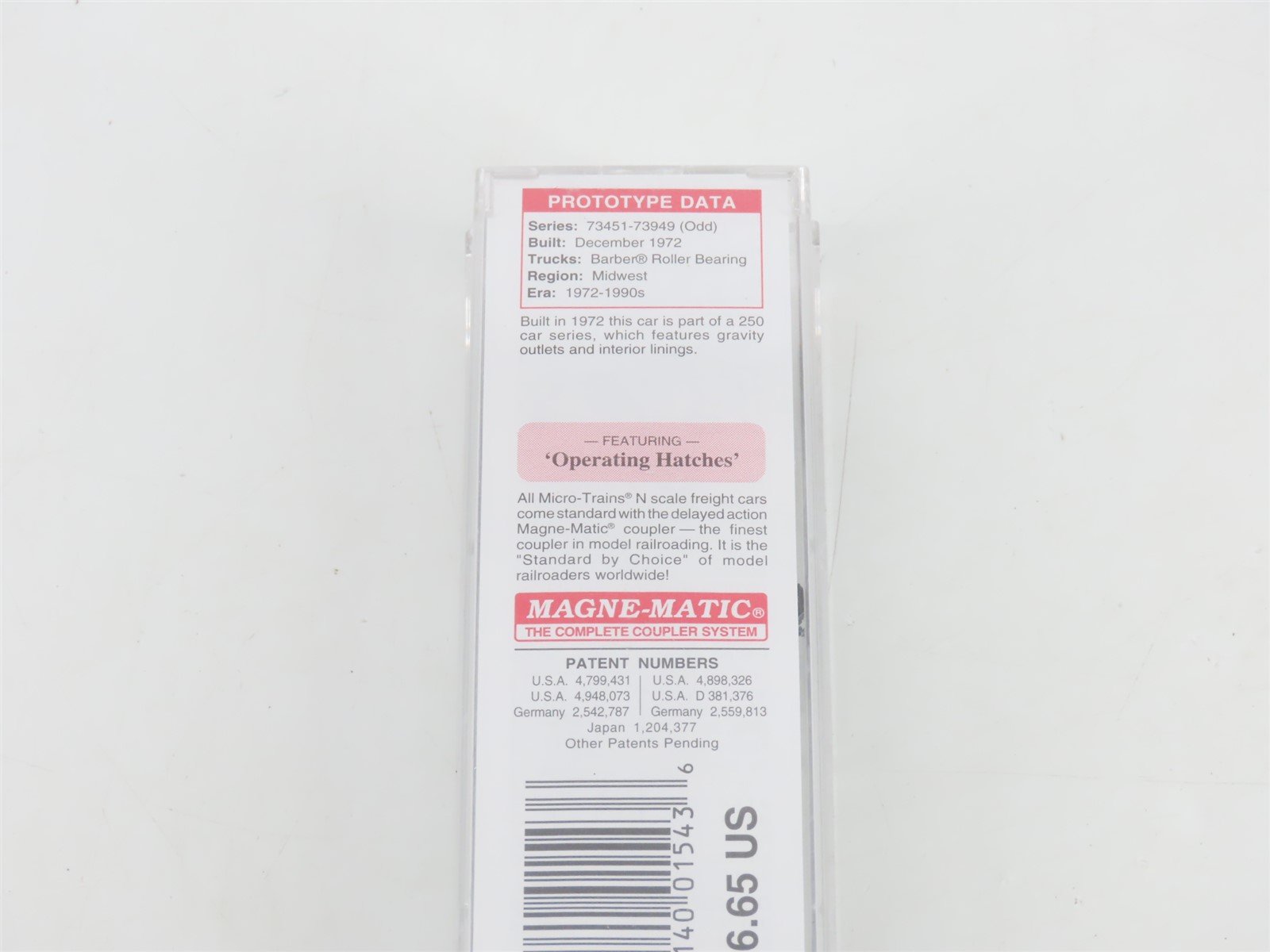 N Scale Micro-Trains MTL 09400150 SOO Line 3-Bay Centerflow Hopper #73469