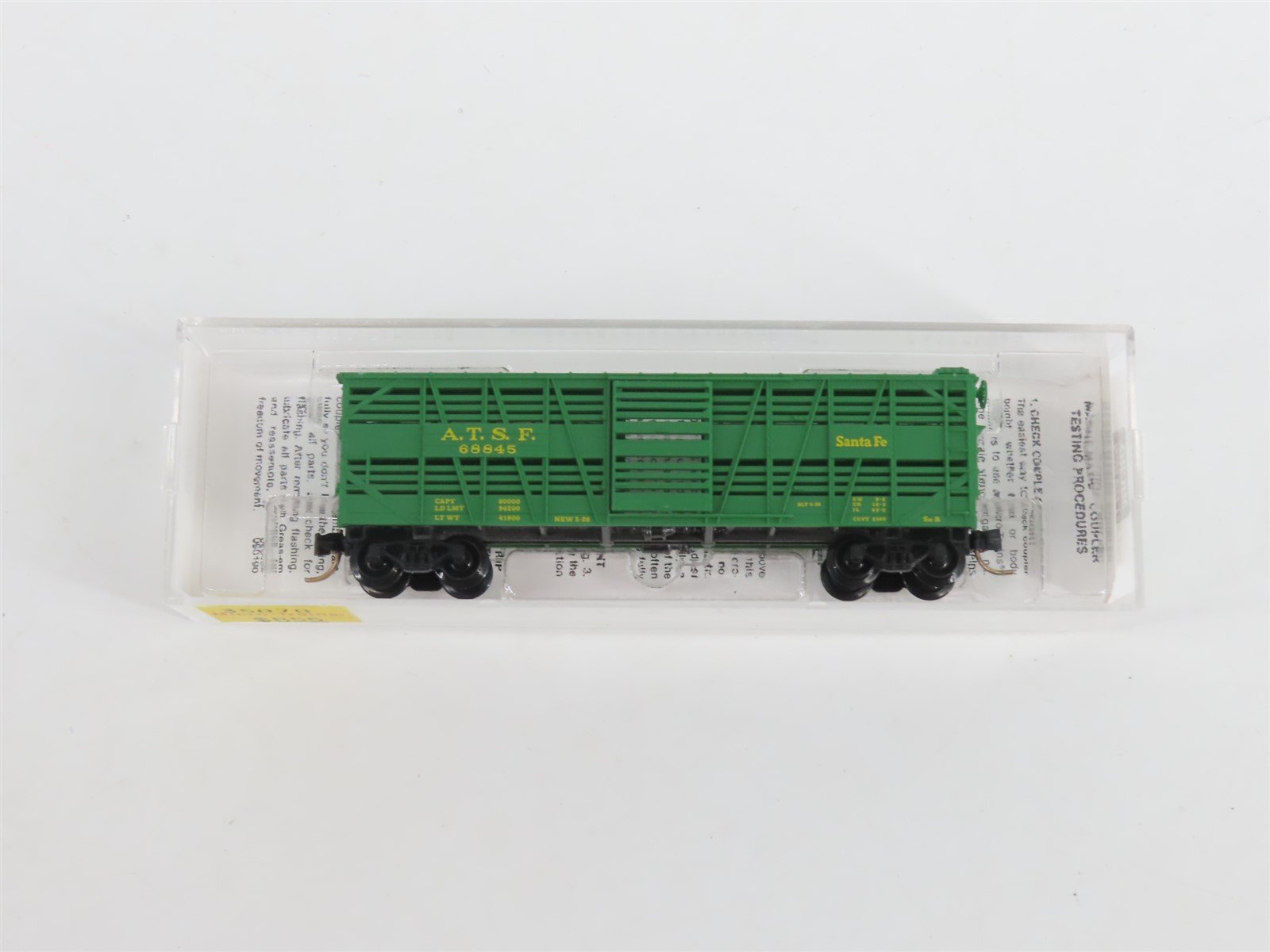 N Scale Micro-Trains MTL 35070 ATSF Santa Fe 40' Despatch Stock Car #68845